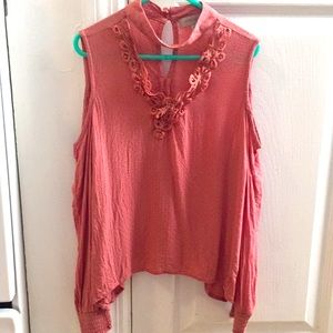 Girls Wonderly Cold Shoulder Top